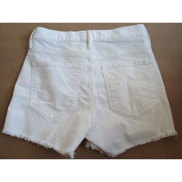 Banana Republic Ladies White Jean Shorts High Rise 3" Size 25 - Picture 2 of 5